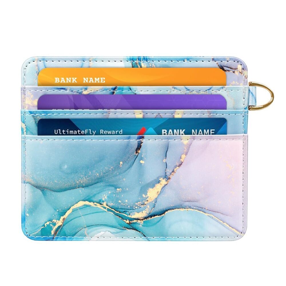 2827 Slim Minimalist Pocket Credit Card Holder Wallet RFID Blocking